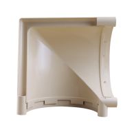 Angle universel 90° PVC 33 demi-ronde - sable - First Plast