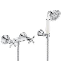 Robinet mélangeur douche mural CARMEN - Chromé - Roca - A5A204BC00