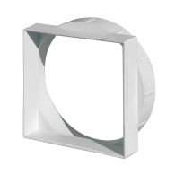 Adaptateur 101 x 101 mm pour grille d'air sur tube Ø125 mm - First Plast