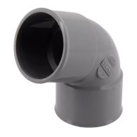 Coude PVC évacuation Ø40 Femelle Femelle 67°30 - Nicoll