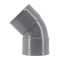 Coude PVC évacuation Ø50 Femelle Femelle 45° - Nicoll