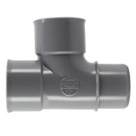 Té pied de biche PVC évacuation Ø40 Mâle Femelle 87°30 - Nicoll