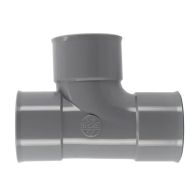 Té pied de biche PVC évacuation Ø50 Femelle Femelle 87°30 - Nicoll