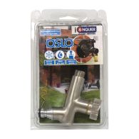 Robinet de jardin antigel OSLO vertical Mâle 1/2'' (15/21) - Nickel - ANQUIER
