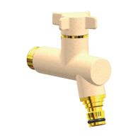 Robinet de jardin antigel OSLO vertical Mâle 1/2'' (15/21) - Sable - ANQUIER