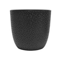 Cache-pot OPALE Noir, 12,5 x 15 cm, 1,3 L - EDA