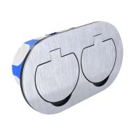 Boitier extérieur - Prise de sol double poste ovale  2P +T IP55 170 x 95mm - BLM