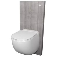 Cuvette avec broyeur et bâti support SANICOMPACT COMFORT+ avec habillage Gris ciment - SFA