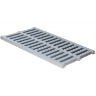 Grille légère 9,00 KN - PVC anti-choc - gris - 300 x 500 mm - First Plast