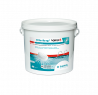 Seau de 5kg de galets Chlorilong POWER pour traitement chlore 5 fonctions piscine - Bayrol