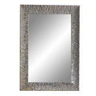Miroir cadre bois Silver Parigi 90-70 cm - Ondyna MP9719