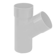 Culotte PVC 67°30 mâle femelle pour tube Ø80 épaisseur 3.2 mm - Gris - First Plast