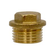 Bouchon mâle avec collerette 1/2