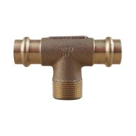 Raccord laiton à sertir et à visser - Té Femelle Mâle Femelle 18 x 3/4