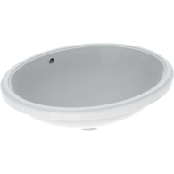 Vasque à encastrer par le dessous Geberit VARIFORM ovale 56x46cm sans trou de robinetterie - Geberit
