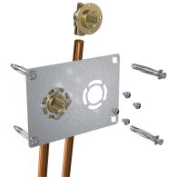 Sortie de cloison ROBIFIX (EVIER / LAVABO) entraxe 50mm avec raccord CUIVRE à souder Ø14 - Femelle 1/2