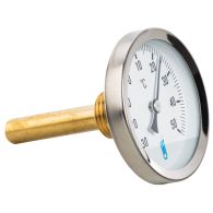 Thermomètre à plongeur 100 mm Axial - 0 à 120°C - Ø63 mm - Thermador
