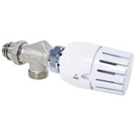 Tête thermostatique VT 0,56 + Corps équerre inversée Mâle 3/4 EK et Femelle 1/2