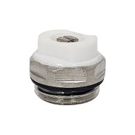 Bouchon purgeur orientable carré 5 mm + joint torique nickelé 1/2