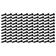 100 Embases à cheville pour collier de câblage largeur 9mm max - noire - Eur'Ohm