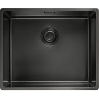 Cuve Mythos Masterpièce BXM 110-50 anthracite 540 x 450 x 200 mm - sous-meuble 60 cm - vidage automatique - Franke