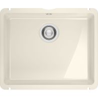 Évier de cuisine Kubus Fraceram KXK 110-51 vanilla - 545 x 454 mm - sous-meuble 60 cm - vidage manuel - Franke