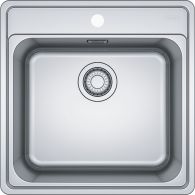 Cuve Bell en inox BCX 610-51 - 510 x 510 x 200 mm - sous-meuble 50 cm - vidage manuel - Franke