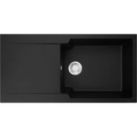 Évier Kite Fradeko 611-100 - noir - 1000 x 500 x 210 mm - sous-meuble 60 cm - vidage manuel - Franke