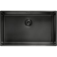 Cuve Mythos Masterpièce BXM 110-68 anthracite - 725 x 450 x 200 mm - sous-meuble 80 cm - vidage manuel - Franke