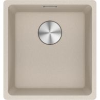Cuve Maris Fragranit MRG 110-37 - Café crème - Bonde automatique - 403 x 433 x 200 mm (sous-meuble 45 cm) - Franke