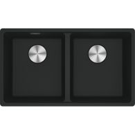 Cuve Maris Fragranit MRG 120-35-35 - Noir mat - Manuel - 753 x 433 x 200 mm (sous-meuble 80 cm) - Franke