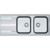 Évier Smart Inox SRL 621 Inox-Dekor - 1160 x 500 x 180 mm - sous-meuble 80 cm - vidage automatique - Franke
