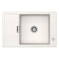 Évier de cuisine Cristadur Mono - 780 x 510 x 195 mm - sous-meuble 60 cm - Coloris Polaris - Schock