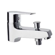 Mitigeur bain-douche monotrou Chromé TITANIUM NF avec inverseur - 1816S