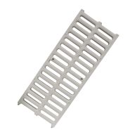 Grille légère 23,00 KN - PVC anti-choc - gris - 200 x 500 mm - First Plast