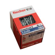 100 Vis VBA tête fraisée Power-Fast PZ2 Ø5 x 80 mm filetage partiel - Fischer