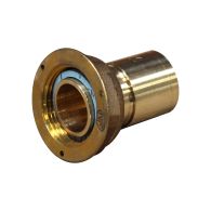 Raccord 2 pièces compteur gaz à braser- NF - écrou 6/20 - cuivre Ø22 - Gurtner