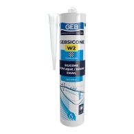 Mastic silicone Translucide GEBSICONE W2 joints sanitaires