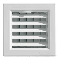 Grille à encastrer pour climatisation avec doubles volets réglables 140 x 140 mm - First Plast