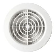 Grille d'aération ronde avec moustiquaire 178 mm à encastrer sur tube PVC 160 mm - First Plast