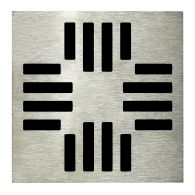 Grille carrée 130 x 130 mm Grafic pour Isotanche