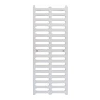 Grille renforcée 77,00 KN - PVC anti-choc - gris - 200 x 500 mm - First Plast