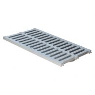 Grille renforcée 32,00 KN - PVC anti-choc - gris - 300 x 500 mm - First Plast