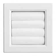 Grille ventilation PVC sortie d'air à volets mobiles - 140 x 140 mm à encastrer - First Plast