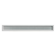 Grille ventilation rectangulaire PVC à encastrer - 515 x 60 mm - First Plast