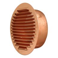 Grille ventilation ronde à encastrer Cuivre Ø175mm - Ø tube 145mm