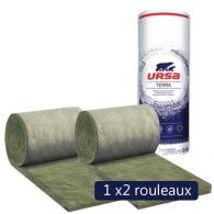 Un paquet de 2 rouleaux laine de verre URSA Façade 32 R - Ep. 120mm - 4,80m² - R 3.75