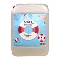 Ph moins liquide 15%, diminution du Ph - Bidon de 10L - SENET Piscine