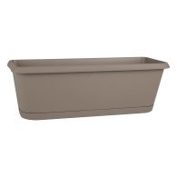 Jardinière CHORUS Taupe, 39,8 x 18,8 x 16,1 cm, 7,5 L - EDA