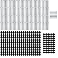 Lot de 250 supports de rail réglable 15/32 mm SIXBOX + 250 vis bois Ø5,0x60 mm tête fraisée TX - Sixbox